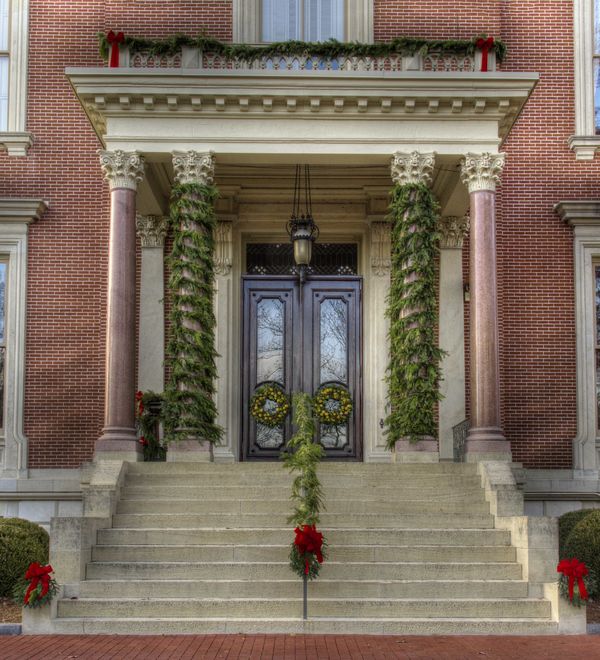 Entrance doors at the Missouri State Governor's Ma...