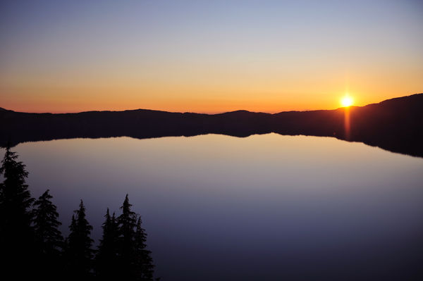 Sunset on Crater Lake...
