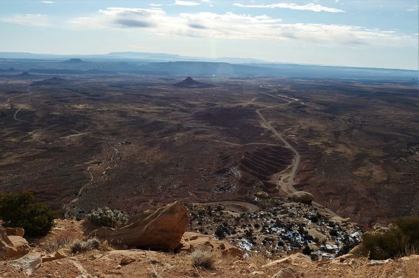 3.  Looking down toward the Valley of the Gods...