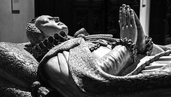 Replica of the tomb effigy of Mary Queen of Scots ...