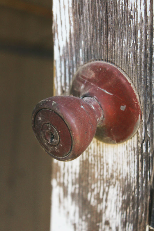Doorknob from the right door, Hopper School...