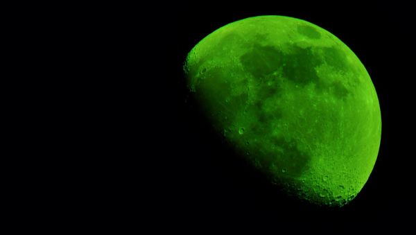Who says the moon isn't green cheese? lol...