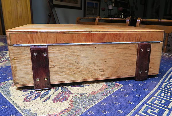 Side bottom of the case. I used piano hinges....