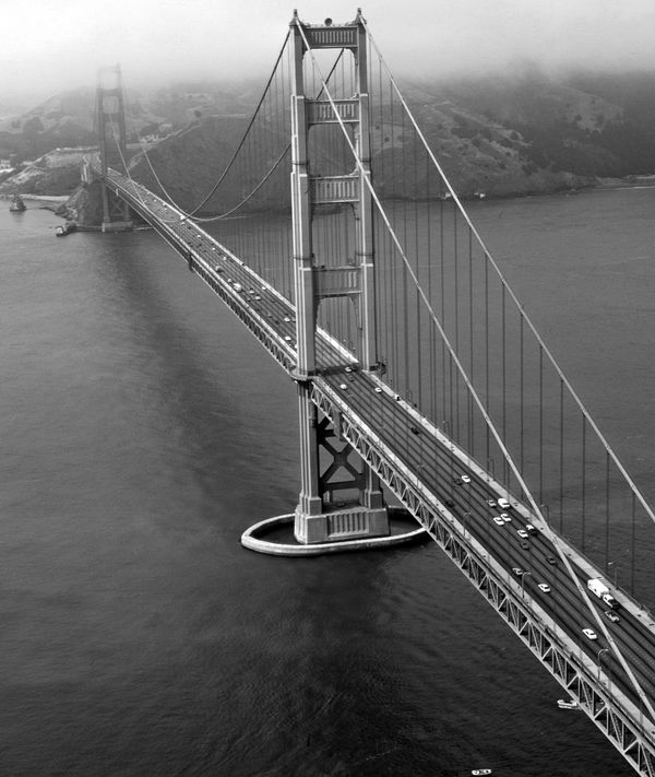 Golden Gate From A Helicopter...