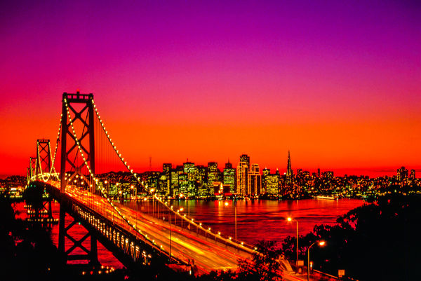 Oakland Bay Bridge to San Francisco...