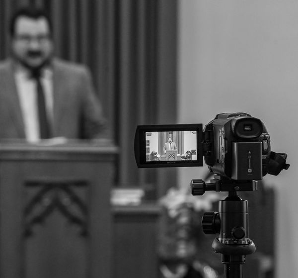 Preaching to the video camera...