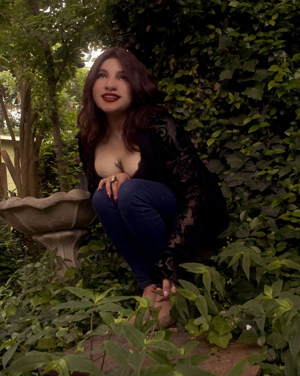 Alanya Jasso in Bubble's garden....