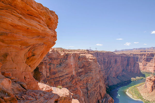 Looking down on the Colorado River...