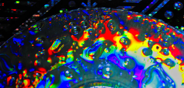 Oil and water on a CD...