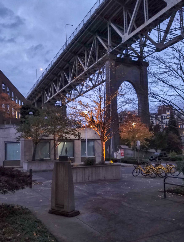 The Aurora Bridge in Seattle, taken right before w...