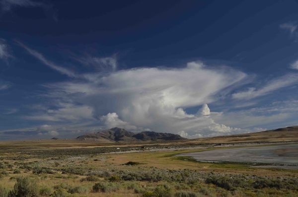 fascinating clouds over the Great Salt Lake...