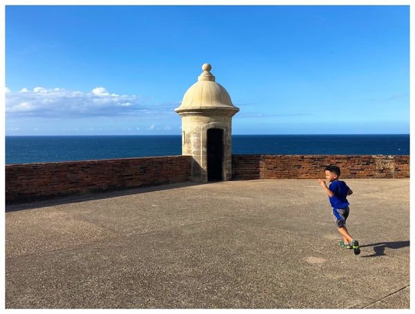 Child at El Morro, Old San Juan, Puerto Rico...