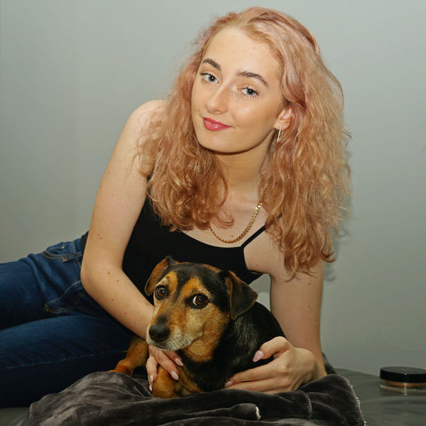 Katy B and Sammy the Jack Russel...