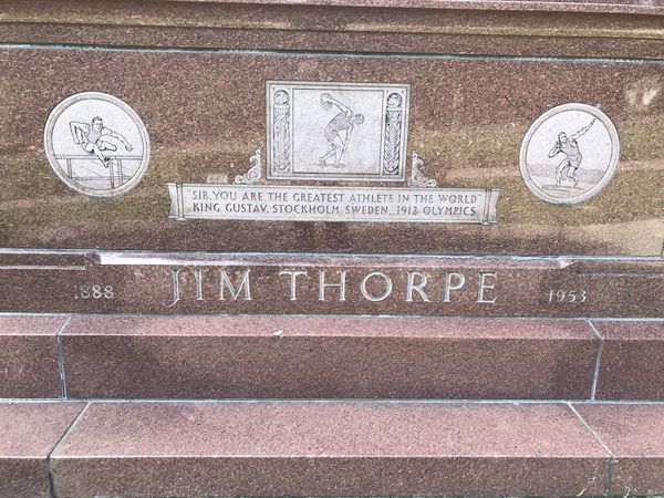 Tombstone of Jim Thorpe...