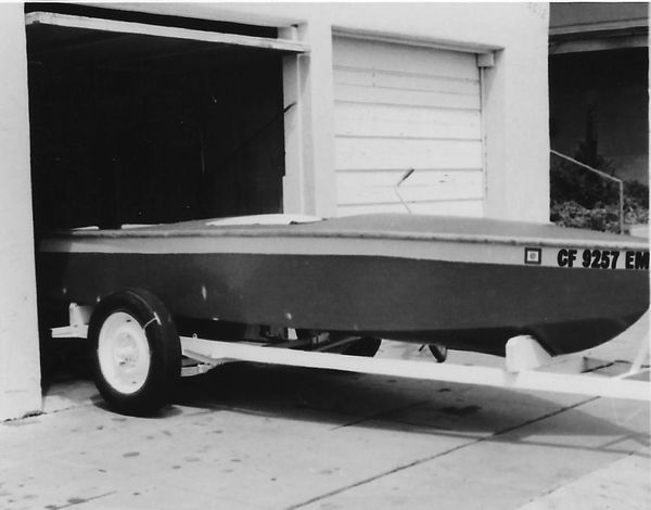 My first boat, wood w/fiberglass 1970...