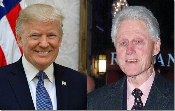 Rapist Bill Clinton - Both are 74 Years Old...