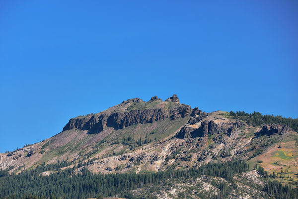 Zoomed in shot of Castle Peak...