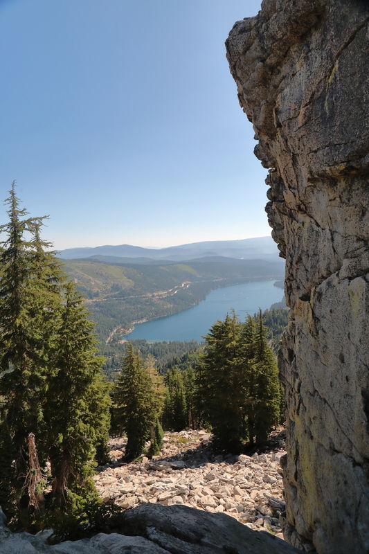 View of Donner lake from Donner Peak...