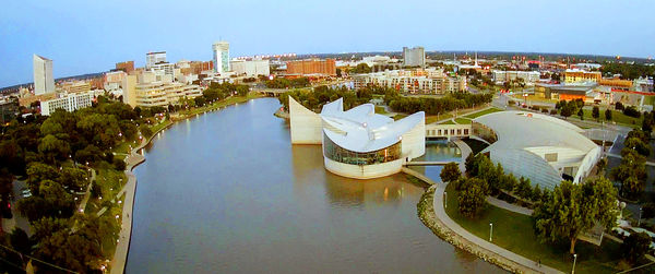 Exploration Place and downtown Wichita...