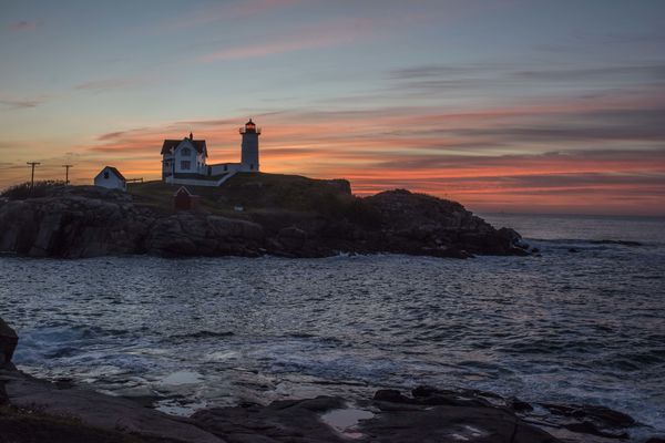 Sunrise - Nubble Light, Maine...