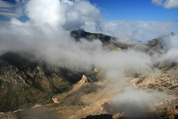 Atop Hunter Peak at Guadalupe Mountains National P...