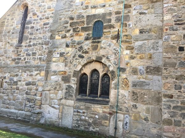 this ancient doorway at St Andrews church has at s...