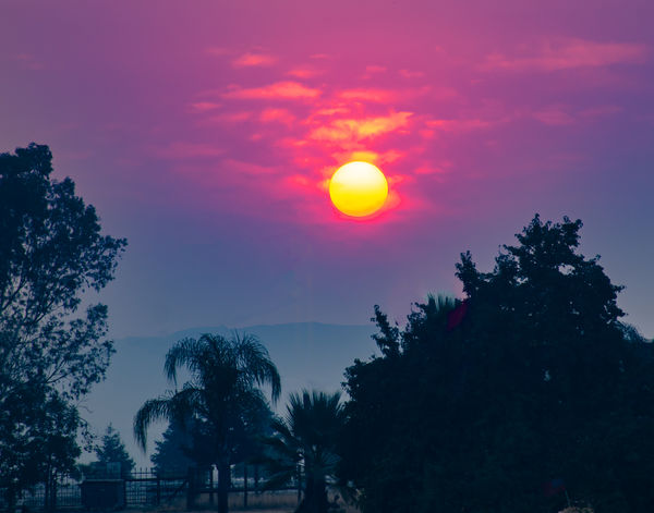 Smokey sunrise, Clovis, Ca....