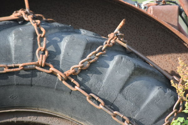 rusted chains...