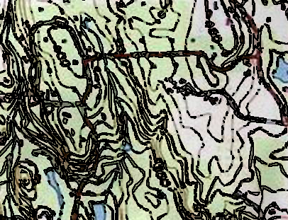 Topo image with stroked paths...