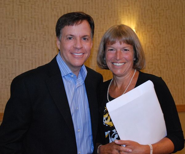 Bob Costas with my wife 2010...