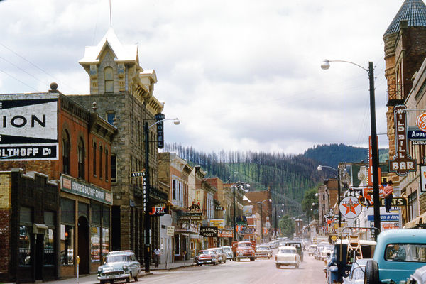 Main Street, Deadwood, June 1961...