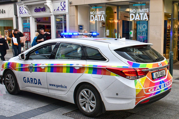 Even the police cars are colorful in Dublin...