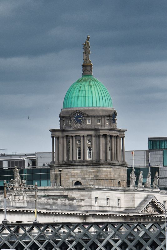 The Customs House from the O'Connell Bridge...