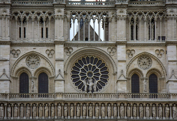 Front of Notre Dame, before the fire...