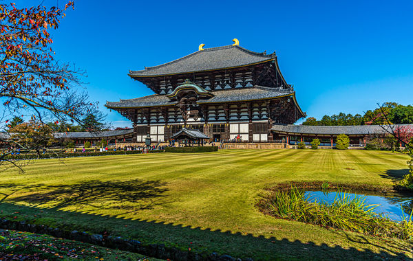 5 - Japan/Nara - Todai-ji Buddhist temple, once on...