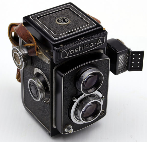 Late 60's model Yashica A TLR with light meter...