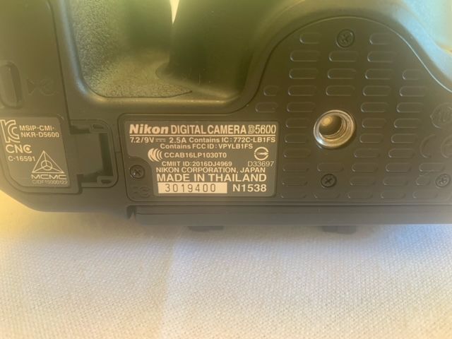 D5600 USA Serial Number...