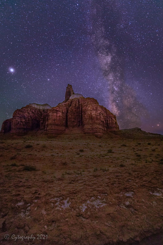 The Milky Way over Wild Horse Butte.  (Canon 5DIV,...