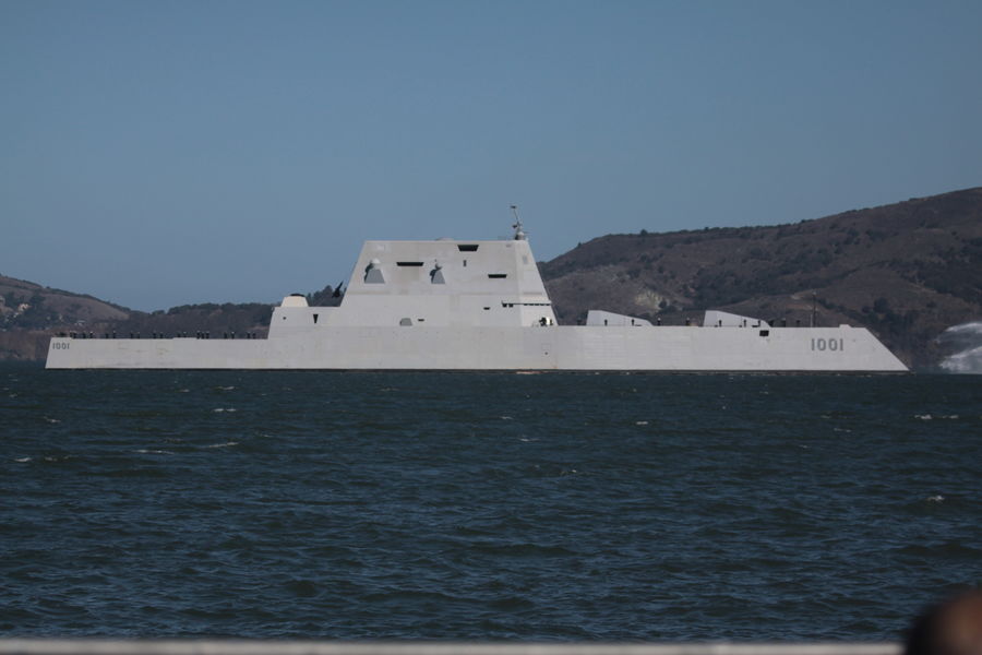USS Monsoor, DDG 1001 Zumwalt class stealth guided...