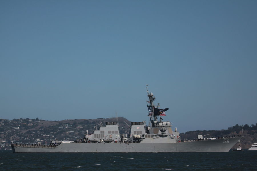 USS John S McCain DDG 56 a Arleigh Burke class gui...