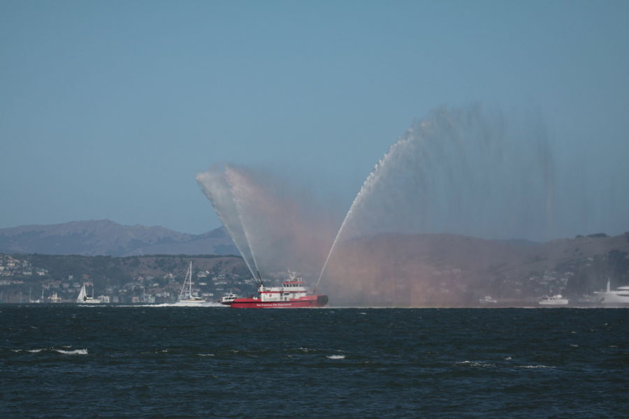 This is the city of San Francisco Fire boat that w...