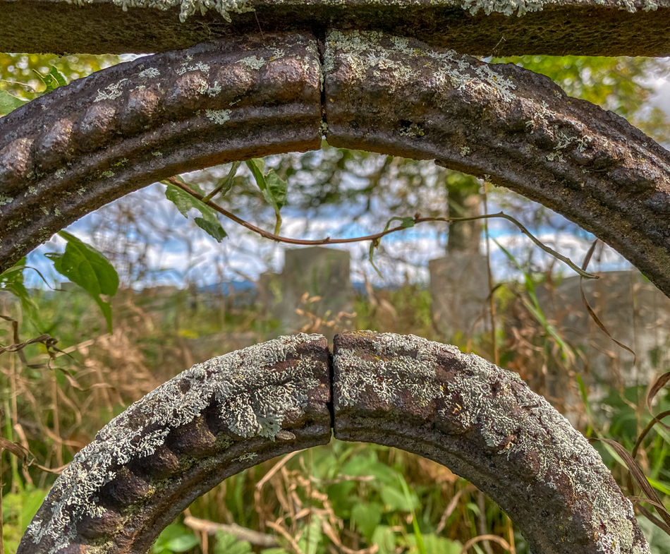 A Cemetery gate - original...