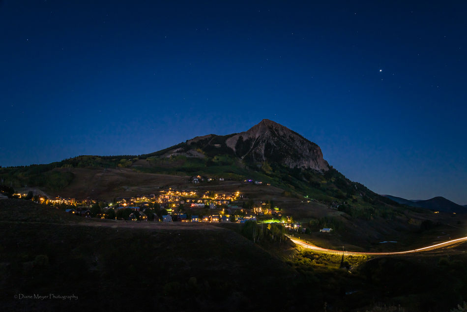 Mt. Crested Butte from the Washington Gulch Road o...