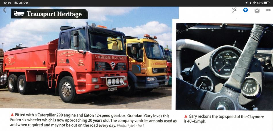 Different lorries in the yard...