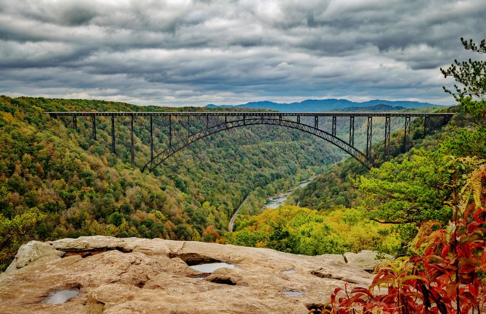 3/ Long Point Trail View of New River Gorge Bridge...