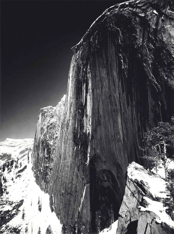 The Face of Half Dome in Winter, Ansel Adams....