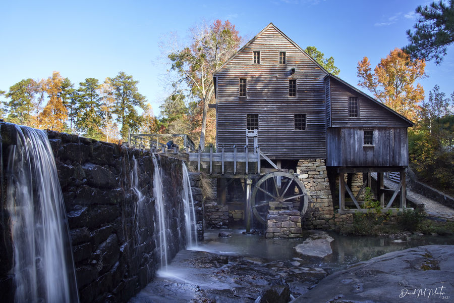 Yates Mill, spillover from the dam....