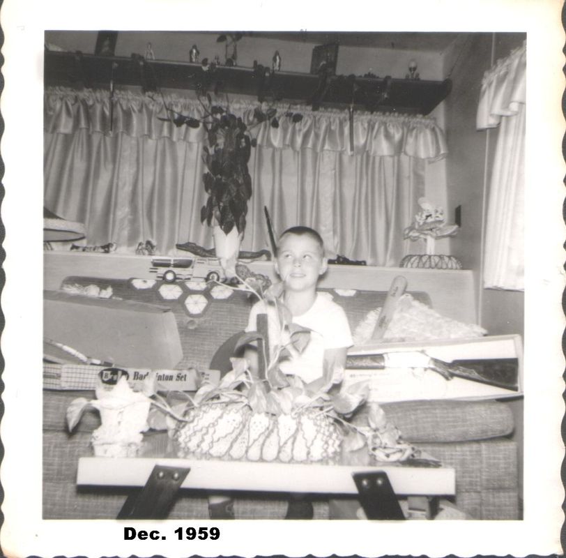 After Christmas 1959. First BB gun and bow and arr...