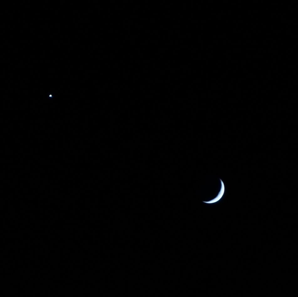 Venus and the moon…....