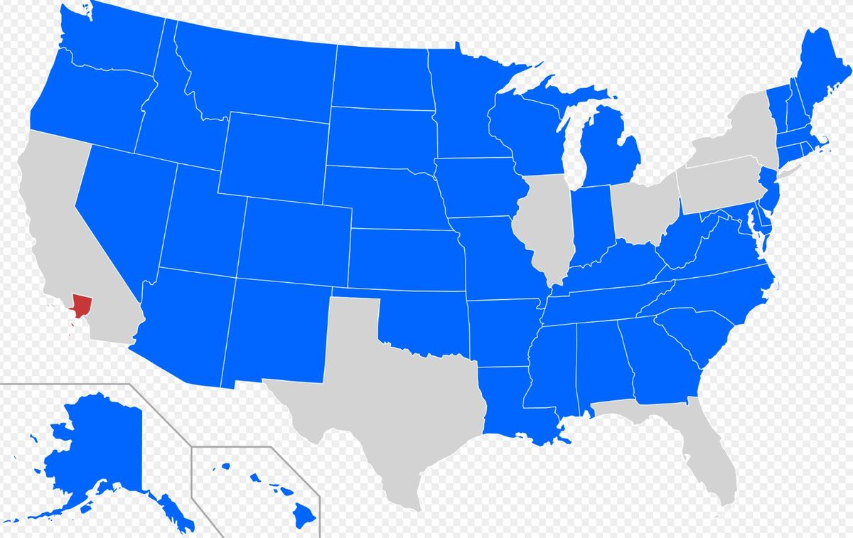 1. Blue States Have A Smaller Population Than Los ...